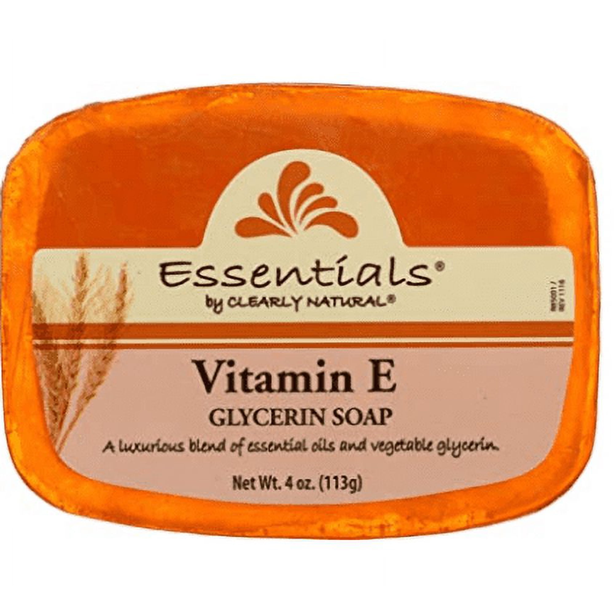 Clearly Natural Glycerine Bar Soap Vitamin E - 4 Oz