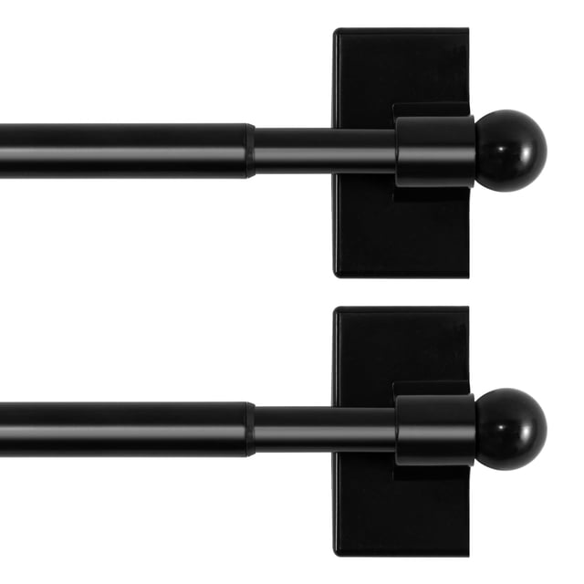 Barras de Cortina Magnéticas para Puertas de Metal 16 a 28 Pulgadas Diámetro 1/2 Pulgada Aplicaciones Ajustables Uso Múltiple Puertas Francesas