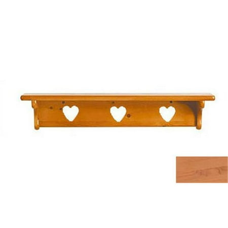 Colorado Heart - Little Colorado 1230NAHT Wall Shelf without Pegs - Heart in Natural