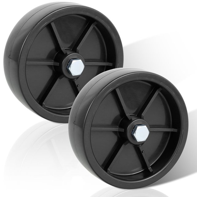 HLONK Trailer Jack Wheel Replacement 1200lbs Capacity Plastic Trailer Jack Wheel Practical Trailer Tongue Jack Wheel with Screw Kit for Boat Trailer Jack with Wheel