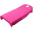 thumbnail image 3 of Flannel Massage Table Sheet Set - Soft Bed Cover - Includes Sheets With Face Cradle Cover - Rose Red, 3 of 5