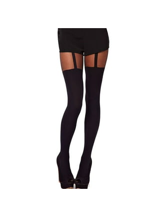 Tights with bow for girls colour black