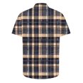 thumbnail image 5 of yillto Mens Big and Tall Plaid Shirts Button down Short Sleeve Lightweight Summer Beach Tshirts, 5 of 5