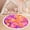 Color 2, variant on Washable Non Slip 6ft Round Rug, cute whales swim sea Whale starfish waves Circle Area Rugs with Tassels Carpet for Nursery Bedroom Living Room Playroom Tent rug Tent Castle