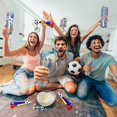 thumbnail image 3 of 20 Oz Soccer Print Skinny Insulated Stainless Steel Tumblers With Straw & Lid Metal Double Wall Vacuum Travel Coffee Mug Gift For Soccer Fans, 3 of 7