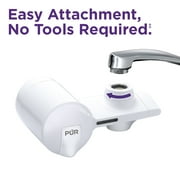 PUR Faucet Mount Water Filtration System, Horizontal, White, PFM150W