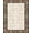 Tan Brown Cream, Pattern 11, variant on ODIKA 8'x10' Washable Area Rug Spotted Tricolor Patchwork Bordered Mosaic Field Abstract Inspired for Dining Room, Large Office, Lounge, Non-Slip Chair-Friendly Mat