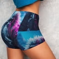 thumbnail image 4 of Goofa Hip-Hop Glasses Gorilla Printed Workout Shorts Women Seamless Scrunch Butt Lifting High Waisted Gym Booty Shorts Elastic Workout Shorts-Small, 4 of 8