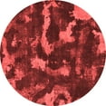 thumbnail image 1 of Ahgly Company Indoor Round Abstract Red Modern Area Rugs, 8' Round, 1 of 1