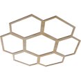 thumbnail image 2 of 38"OD x 16 1/4"ID x 1/4"T Florin Wood Fretwork Pierced Ceiling Medallion, Birch, 2 of 3