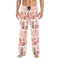 thumbnail image 7 of FORMRS Mens Pajama Pants with Pockets Sleepwear Lounge Bottoms Sizes S-2XL, Light Pink Gingerbread Houses, 7 of 7