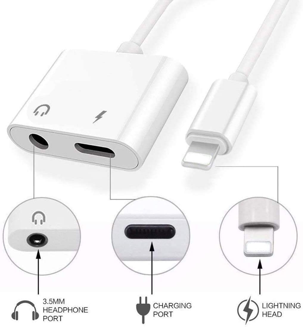 Charger and Aux Audio Splitter Adapter 