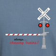 thumbnail image 3 of CafePress - Chasing Trains! T Shirt - Mens Comfort Colors Shirt, 3 of 5