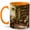 Orange, variant on Sunlit Home Library 11oz Ceramic Mug, Cozy Book Nook Coffee Cup