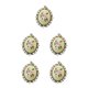 thumbnail image 2 of Kearding Kit de bordado para principiantes Costura a mano Costura Colgantes Collar DIY Punto de cruz Ornamento Herramienta, Beige Type2 NO2, 2 of 6