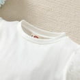 thumbnail image 4 of SHTXOZHI Baby Girls 2 Pcs Set Summer Puff Short Sleeve Tops Elastic Waist Jean Pants Toddler Outfit, 4 of 7