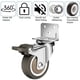 thumbnail image 5 of Ruedas giratorias para muebles y proyectos, ruedas de goma TPR de 50 mm que garantizan un deslizamiento suave, carcasa de metal que garantiza durabilidad, ideal para uso en interiores y exteriores, 5 of 5