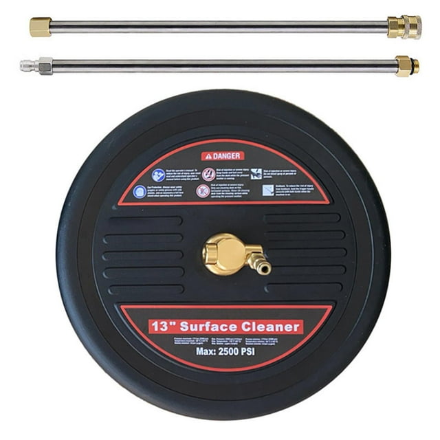 Almencla Nettoyeur de Surface 13 Pieds' 2500PSI avec Rallonge Connecteur Rapide 1/4 Pouces