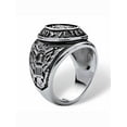 thumbnail image 2 of PalmBeach Jewelry Men's Veteran Signet Ring in Stainless Steel, 2 of 6