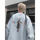 thumbnail image 3 of Nuevas sudaderas con estampado gráfico divertido para hombre, sudaderas con capucha de algodón con cuello redondo y letras, ropa de calle de otoño, chándal, ropa Y2K, 3 of 5