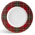 thumbnail image 4 of 222 Fifth Wexford Red 12-Piece Set Porcelain Dinnerware Set, Red & Green, 4 of 8