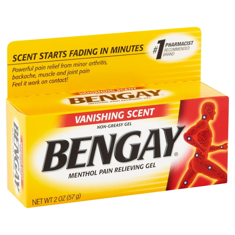 Vanishing Scent Bengay Non-Greasy Pain Relief Gel, 2 oz HSA/FSA