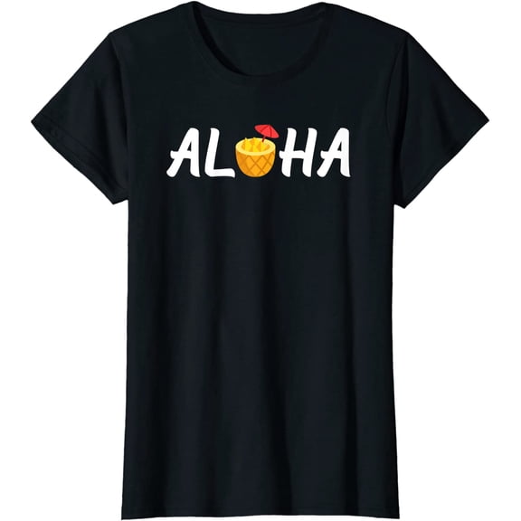 ALOHA Standard T-shirt with Pineapple Graphic