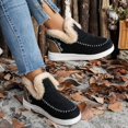 thumbnail image 4 of Women's Winter Boots Plush Lined - Orthopedic Arch Support Slip On Snow Booties, Warm Faux Fur Lining Anti-Slip Flat Shoes for Outdoor Walking, Casual Short Boots, 4 of 4