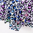 thumbnail image 4 of ATOGUTA Swimsuits for Girls Cute Leopard Print Bikini Ruffles One-piece Swimsuit Skirt Blue, Sizes 4T-12, 4 of 5