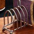 thumbnail image 1 of Toast Bread Rack Holder,Toast Rack Stainless Steel Slice Holes Toast Stand Stainless Steel Bread Rack Performance Driven, 1 of 8