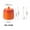 ORANGE, variant on Ice Cream Gradient Rainbow Color Ceramic Seasoning Jar With Lid Sugar Salt Storage Accessories Kitchen Spoon French Style Set