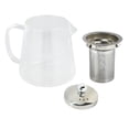 thumbnail image 2 of 2X 5 Buen Borosilicato Tetera de Vidrio con Acero Inoxidable 304 Colador de Infusor Herramienta para Calentar Café, Tetera Juego de Caldera 380ML, 2 of 8