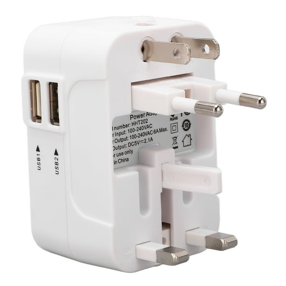Adaptador de Enchufe de Viaje Universal Adaptador de Enchufe Internacional Convertidor de Corriente de Cargador de Pared en Todo el Mundo para EEUU UU Reino Unido UE Australia ANGGREK Otros
