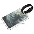 thumbnail image 2 of Sikiie Cloud White Dragon Luggage Tags Privacy Cover ID Label Suitcase Tags Identifiers For School Bags,Suitcases, 2 of 7