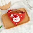 thumbnail image 4 of Adorable Santa Claus Pet Button Wipes, Cute Triangular Decoration, Adjustable Foldable, Santa Printed, Portable for Dorm Office, Soft Fabric, Long-Lasting, for Bedroom Christmas Decorations, 4 of 8