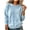 Light Blue, variant on Womens Sweatshirt with Pockets Lightweight Long Sleeve Round Neck Sweatshirt Keep Warm Tops