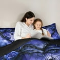 thumbnail image 6 of Feelyou 3D Spider Animal 2-Piece Twin Comforter Set, Blue Romantic Rose Floral Bedding, 6 of 9