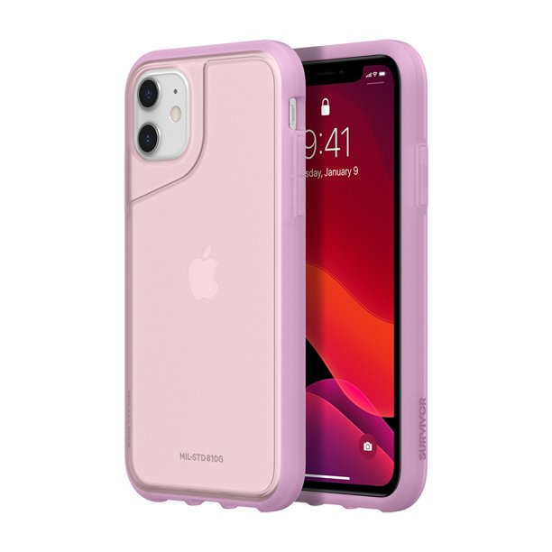 Survivor Strong Case for iPhone 11 & iPhone XR Rose Quartz/Cloud Pink