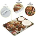 thumbnail image 4 of Christmas Gingerbread Snow Dish Drying Mat for Kitchen Counter 18 x 24 in Rack Mat Candy Microfiber Dry Dishes Mats Drainer Mat Dish Drying Pad Countertops Mat, 4 of 7