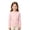 Pink, variant on Grblisyd Girls Long Sleeve T Shirts Kids Cute Fall Tops Casual Crewneck Solid Color Basic Layering Tee for Everyday Wear