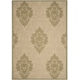 thumbnail image 2 of Safavieh Courtyard Jessie Damask Indoor/Outdoor Area Rug, Natural/Olive, 5'3" x 7'7", 2 of 10