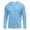 Light Blue, variant on Mfakffe Mens Long Sleeve Tee Shirts Spring Fall Crew Neck Tops Solid Casual Basic Tees Soft Stretch T-Shirts For Daily Wear