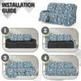 thumbnail image 6 of Xoenoiee Blue Yorkshire Paw Pattern Recliner Sofa Covers 8-Pieces Stretch Large Couch Covers for 3 Seats Reclining Slipcovers Soft Jacquard Pattern Furniture Protector, 6 of 7
