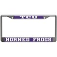 thumbnail image 1 of TCU Horned Frogs Metal License Plate Frame W/domed Insert, 1 of 1