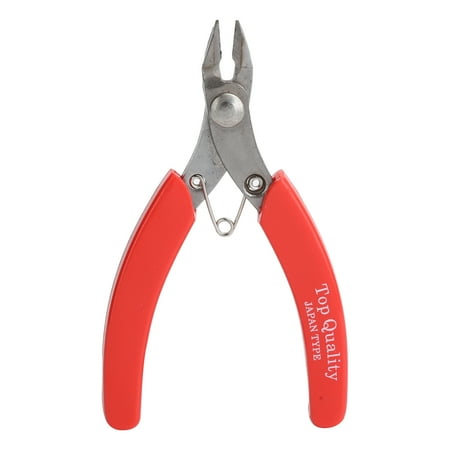 

Flush Cutter Wire Side Cable Stainless Steel Cutting Nippers DIY Jewelry Processing Red Handle