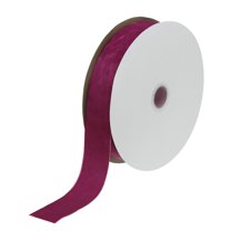 Ribbon 1 1/2 Inch x 10 Yard Single Face Spool Silky  Fabric Bouquets Crafts Gift Wrapping Deep Rose Red