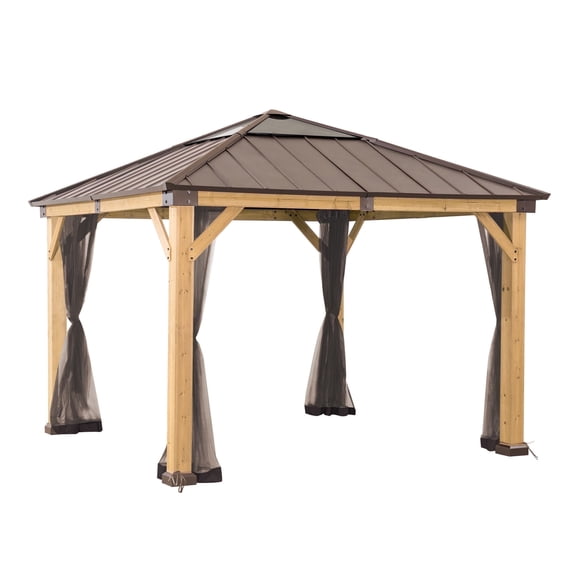 Sunjoy Universal Mosquito Netting for 11 ft. ×11 ft. Wood-Framed Gazebos