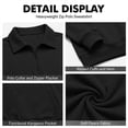 thumbnail image 7 of GrmtClth Mens Sweatshirt Quarter Zip Fall Pullover Collar Fleece Long Sleeve Sweatshirts Large Kangaroo Pocket Tops 2XL, 7 of 7