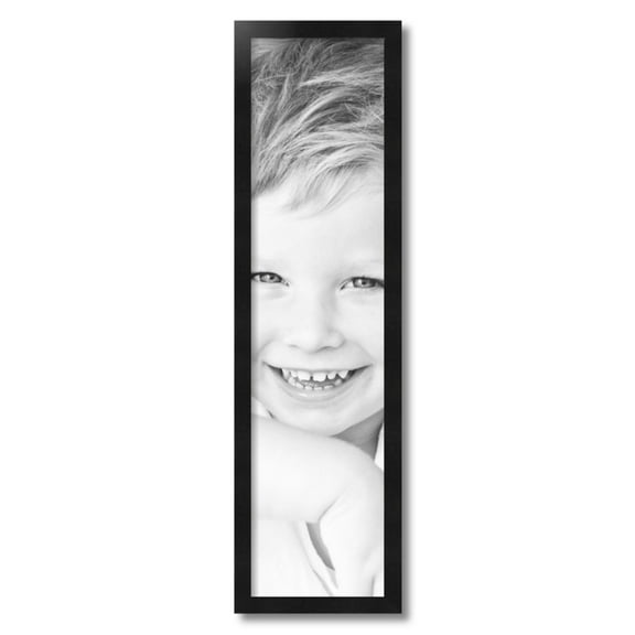 ArtToFrames 8" x 32" Black Picture Frame, 8x32 inch Black Wood Poster Frame (WOM-5139)