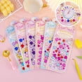 thumbnail image 4 of SHENMO 3 Pieces 3D Puffy Girl Sticker, Shiny Crystal Sparkle Sticker, Sheets Craft Stickers for Kids Scrapbooking Journals Bullet 3D Embossed, 4 of 5